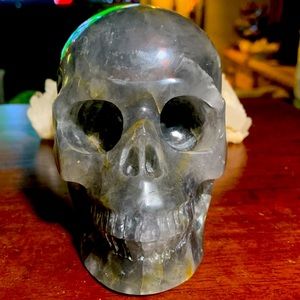 5” Hawk’s Eye crystal skull